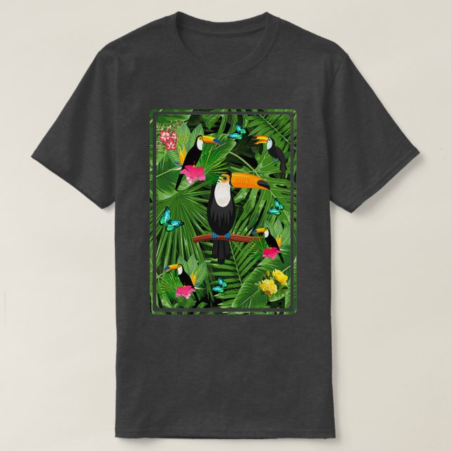 Camiseta Trópico tucano (Frente do Design)