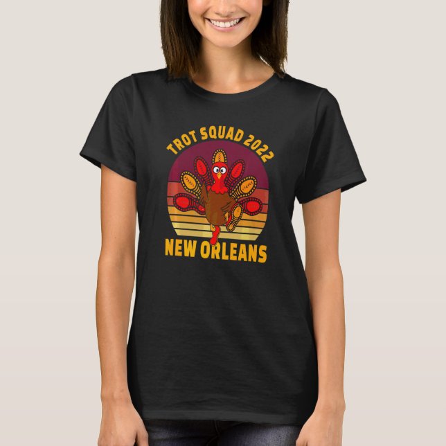 Camiseta Trot Squad 2022 New Orleans Thankspurner Co (Frente)