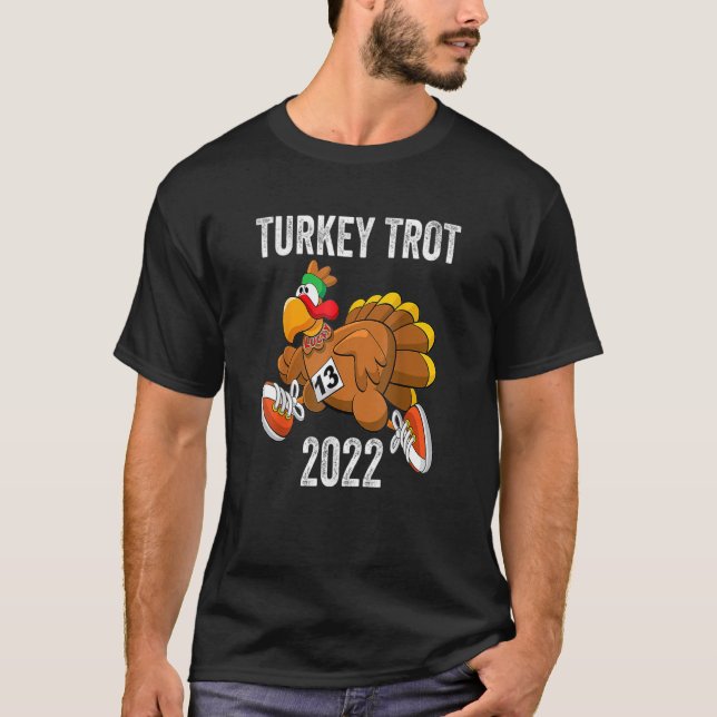 Camiseta Trot Squad 2022, Trot Race, Turquia de Ação de Gra (Frente)