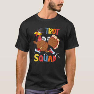 Camiseta Trot Squad Engraçado Correndo A Turquia Peregrino 