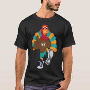 Camiseta Trot Squad Pilgrim, 5K Turquia, dia de Ação de Gra