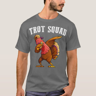 Camiseta Trot Squad Turkey Engraçado Ação de Graças Corrend