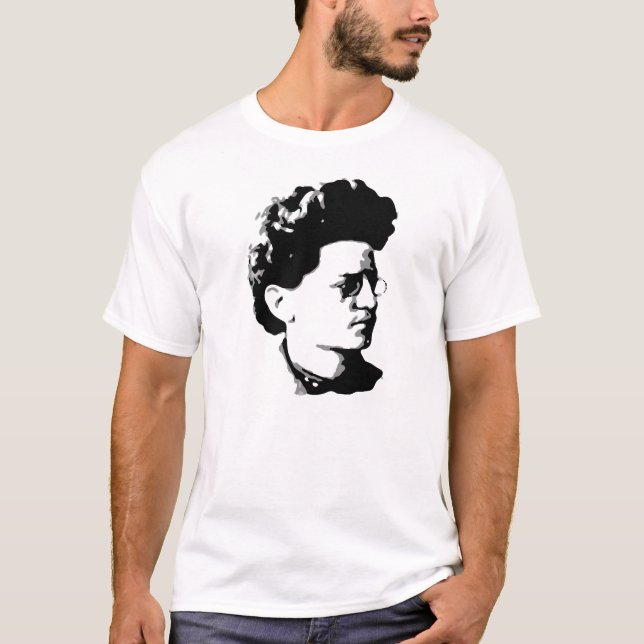 Camiseta Trotsky em Escala de Cinza (Frente)