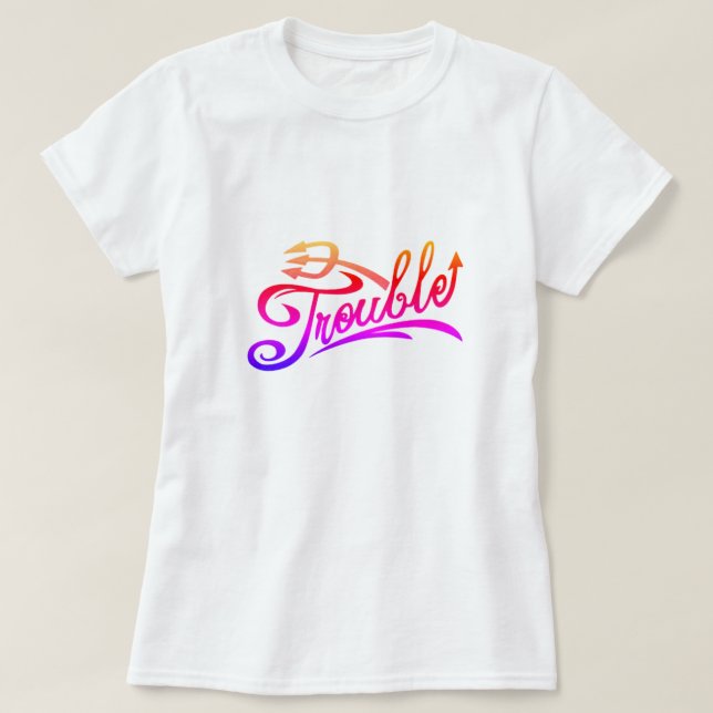 Camiseta Trouble T-Shirt (Frente do Design)