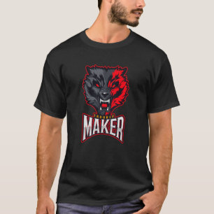 Camiseta Troublemaker Attitude Rebel Wolf 1