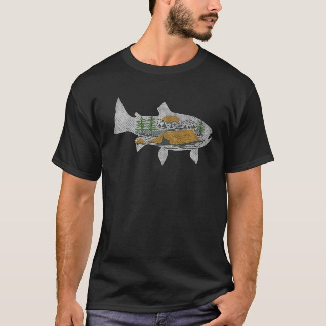 Camiseta Troubleshooting Natureza Da Pesca Exterior (Frente)