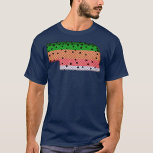 Camiseta Trout Fisheries Rainbow Pattern Estado de Nebraska