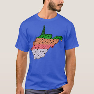 Camiseta Trout Fisheries Rainbow Pattern West Virginia