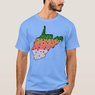 Camiseta Trout Fisheries Rainbow Pattern West Virginia