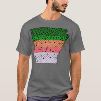 Camiseta Trout Fisheries Rainbow Trout Pattern do Arkansas