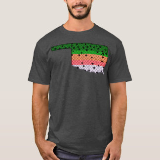 Camiseta Trout Fisheries Rainbow Trout Pattern Oklahoma Sta