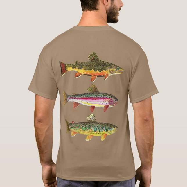 Camiseta Trout Pescador (Verso)
