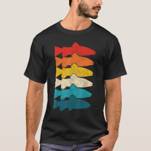 Camiseta Trout Vintage Fish Fly Fisheries Pescador