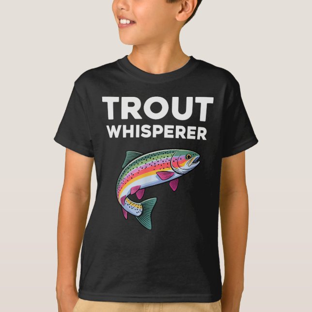 Camiseta Trout Whisperer Funny Trout Fishing  (Frente)