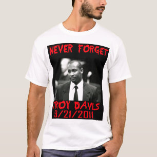 Camiseta Troy Davis, Nunca Esquece — Camisa-T