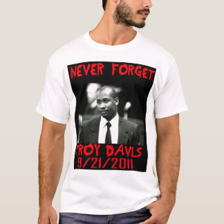 Camiseta Troy Davis, Nunca Esquece — Camisa-T