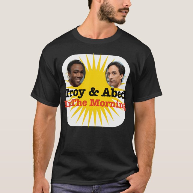 Camiseta Troy E Abed De Manhã (Frente)