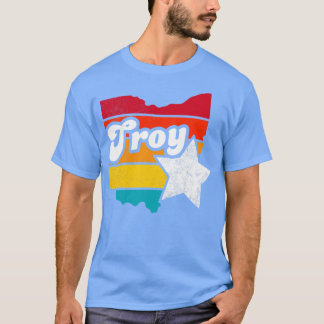 Camiseta Troy Ohio Vintage angustiou Souvenir 2