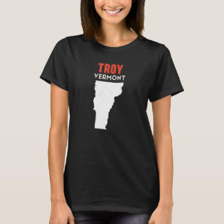 Camiseta Troy Vermont USA State America Travel Vermonter