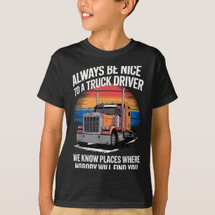 Camiseta Truck Driver Art For Men Pai Women Truck Tr
