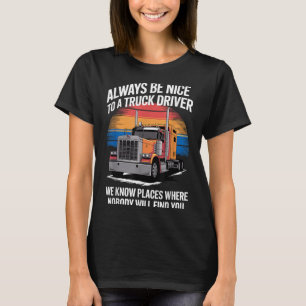 Camiseta Truck Driver Art For Men Pai Women Truck Tr