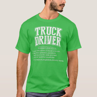 Camiseta Truck Driver Definition Funny Trucker Gift 3