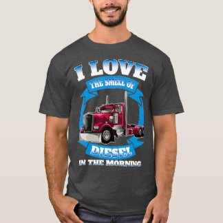 Camiseta Truck Driver Diesel Gift I Combustível Diversão de
