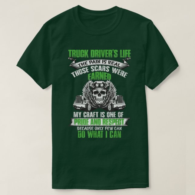 Camiseta Truck Driver Funny Trucker Worker Truck Driving Me (Frente do Design)