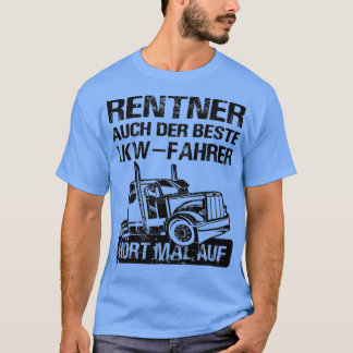 Camiseta Truck Driver Pensioner Trucker Avô