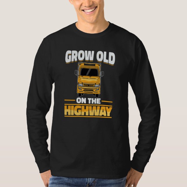 Camiseta Truck Driver Rig Trucking  Old Man Trucker (Frente)