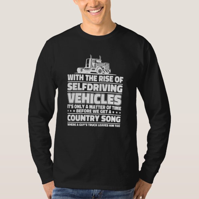 Camiseta Truck Driver Rig  Trucking Old Man Trucker (Frente)
