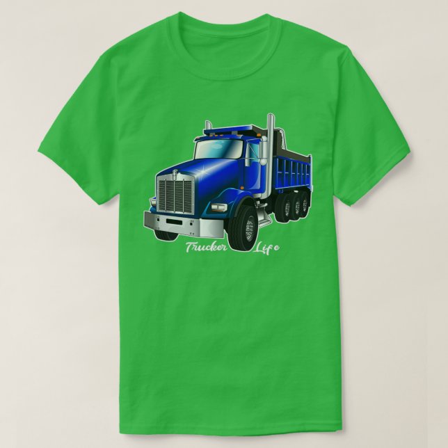 Camiseta Truck Driver Trucker Life (Frente do Design)