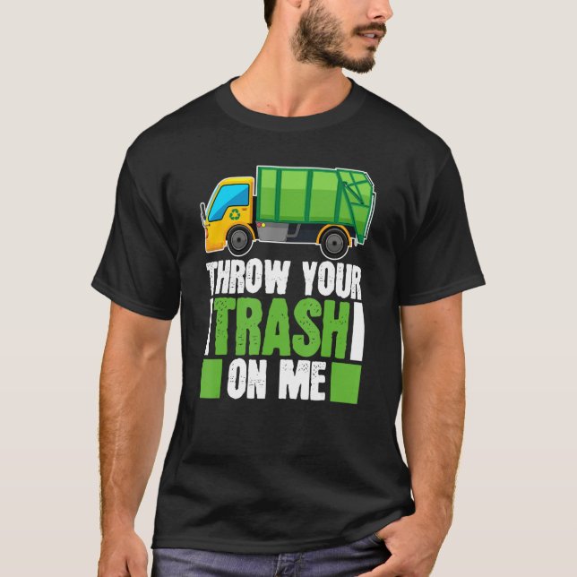 Camiseta Truck Driver Trucking  Rig Trucker Garbage Truck (Frente)