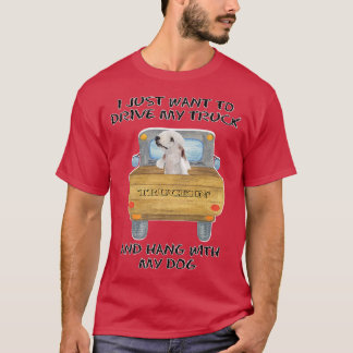 Camiseta Truck Driving Dog Bedlington Terrier