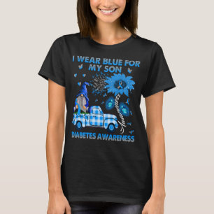 Camiseta Truck Gnomos Eu Visto Azul Para Meu Filho Diabetes
