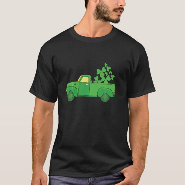 Camiseta Truck Load Leprechaun Irish C Rua Patrick S Day Sh (Frente)