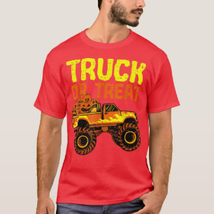 Camiseta Truck Or Treat Pumpkins Toddler Boys Halloween Mon