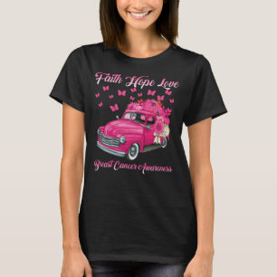 Camiseta Truck Pumpkin Faith Hope ama Cancer