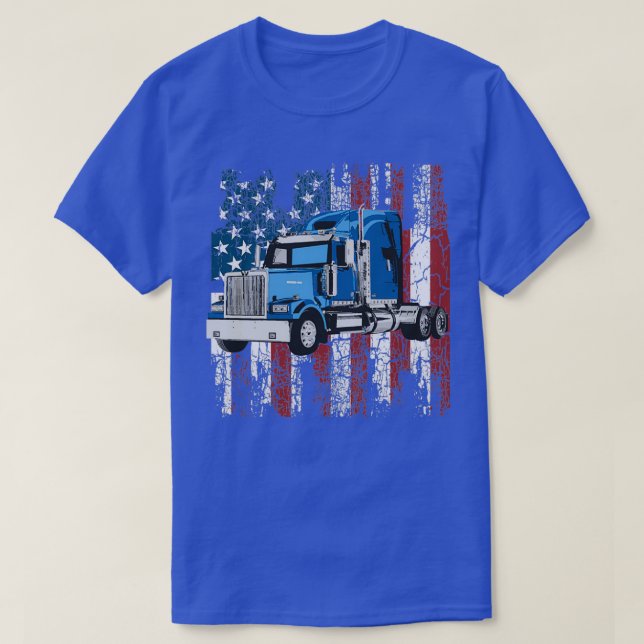 Camiseta Truck Truck Trucker Truck Driver Truck (Frente do Design)