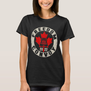 Camiseta Truck Yes Freedom Convoy 2022 Canada Retro Trucke