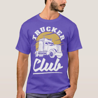 Camiseta Trucker Club - Motorista de Caminhão de Transporte