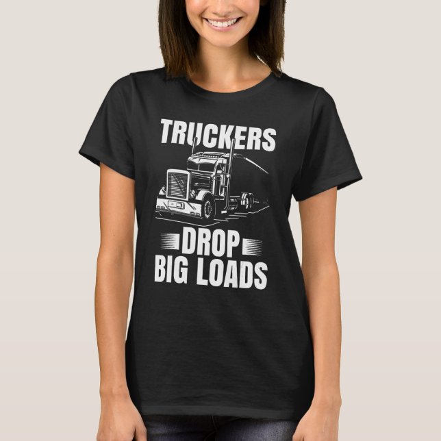 Camiseta Trucker Engraçado Oferece Homens Motorista De Cami (Frente)