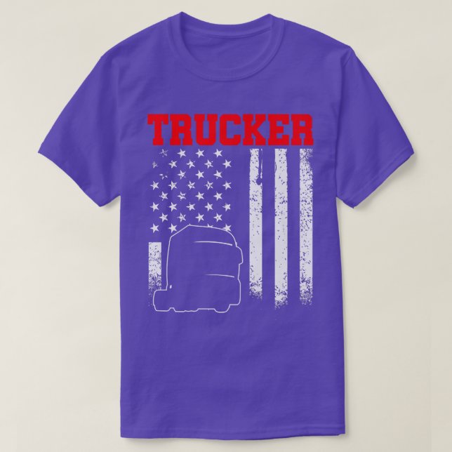 Camiseta Trucker Funny Truck Driver 2953 (Frente do Design)