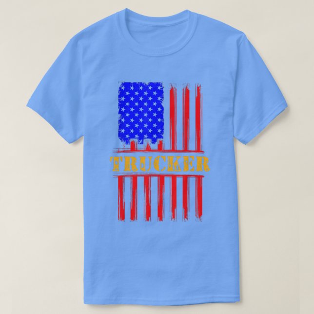 Camiseta Trucker Funny Truck Driver 2983 (Frente do Design)
