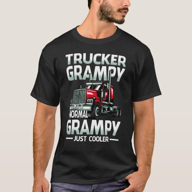 Camiseta Trucker Grampy Like A Normal Grampy Just Cooler (Frente)