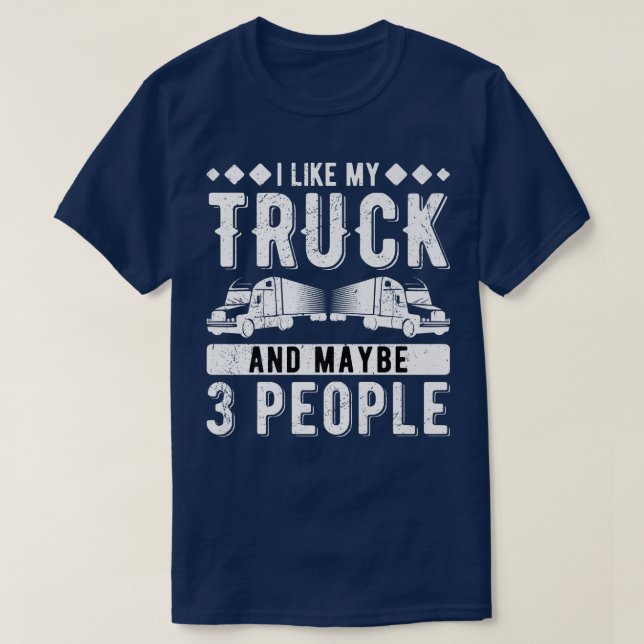 Camiseta Trucker Truck Driver Trucking Trucks 3044 (Frente do Design)