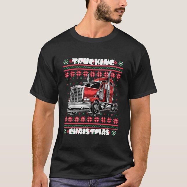 Camiseta Trucking Truck Driver Ugly Style (Frente)