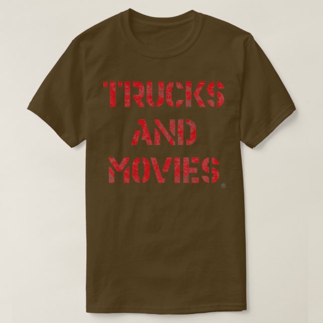 Camiseta Trucks And Movies (Frente do Design)