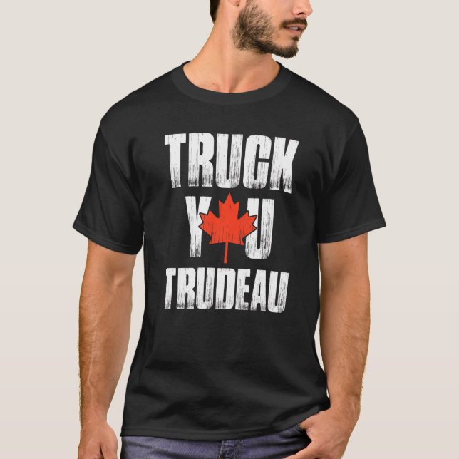 Camiseta Trudeau Retro Trudeau Suporte a Liberdade Co (Frente)