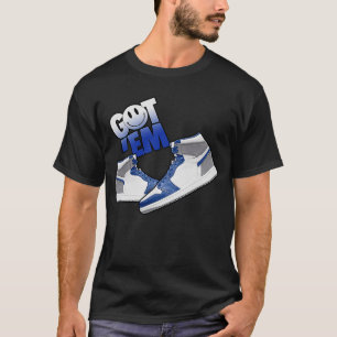 Camiseta True Blue 1s tem sorriso 1 High OG True Blue